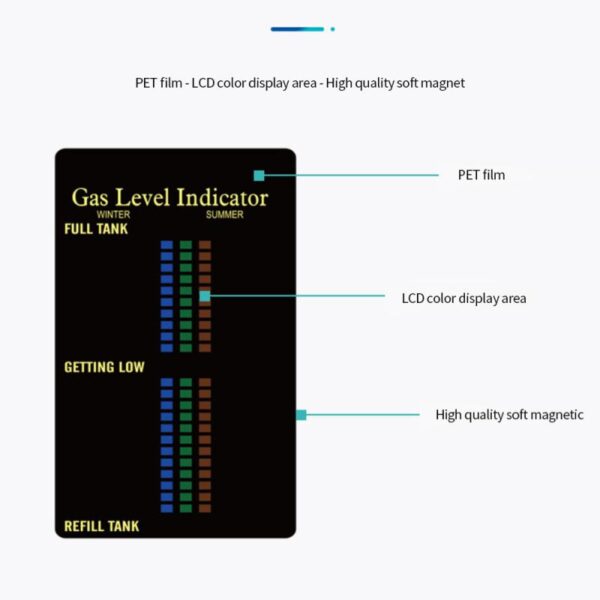 Magnetic Gas Level Indicator gas capacity Test sticker Card residual indicator items Cylinder empty Alarm Alerts - Image 6