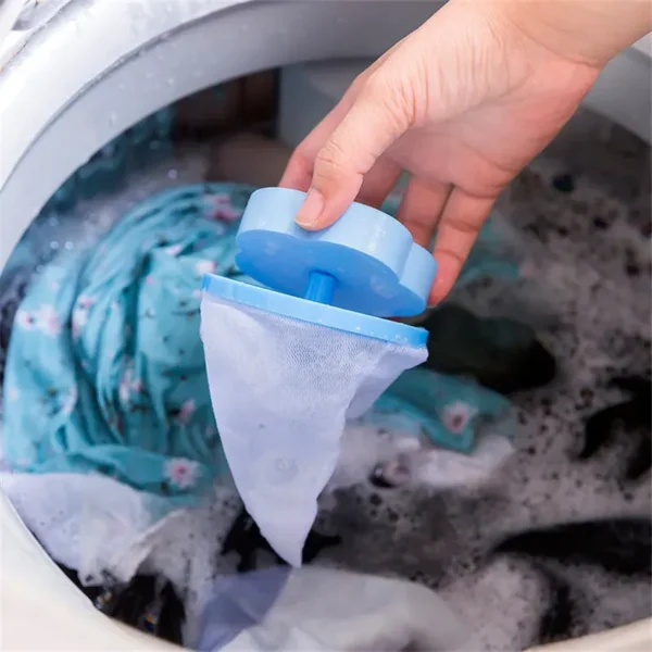 Pet Hair Remover Washing Machine Floating Lint Filter Bag Reusable Laundry Ball Clothes Hair Cleaning Tools Cat Hair Catcher - Image 2