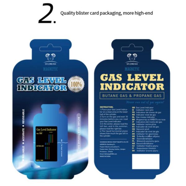 Magnetic Gas Level Indicator gas capacity Test sticker Card residual indicator items Cylinder empty Alarm Alerts
